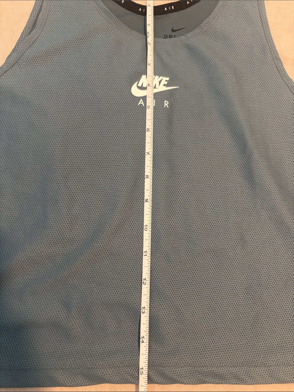 Nike Air Women's Cropped Tank Top in Slate Blue - Picture 4 of 5